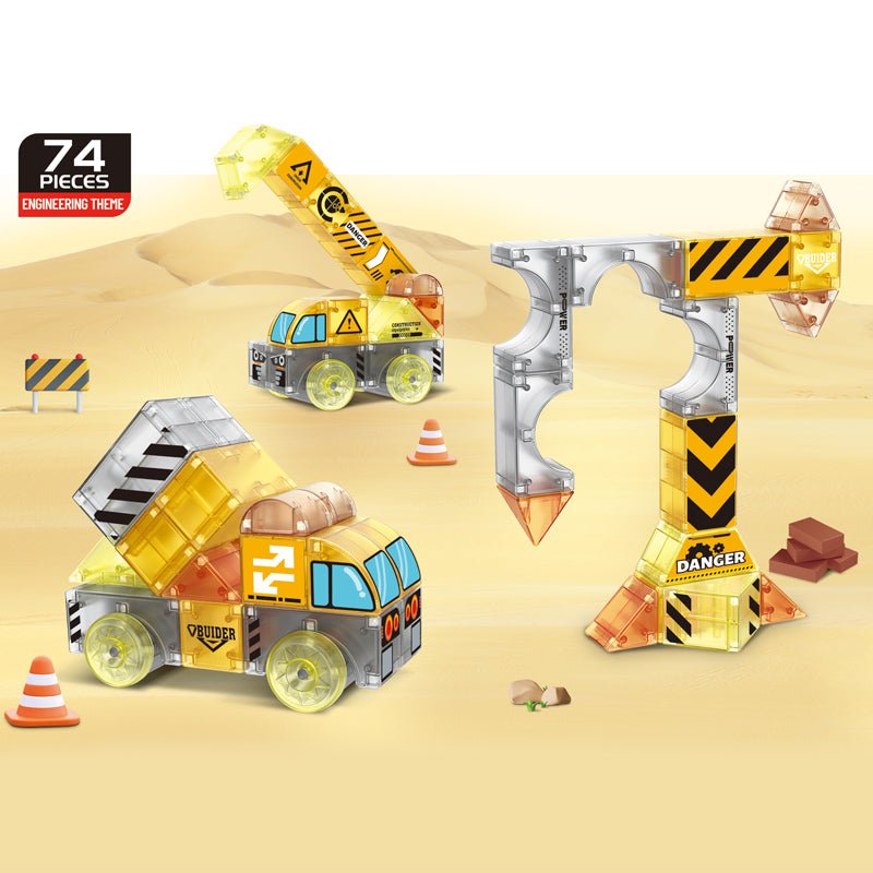 74Pcs Magnetic Blocks