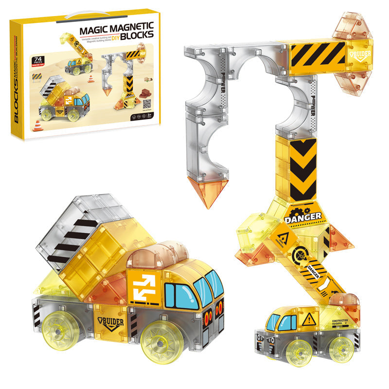 74Pcs Magnetic Blocks