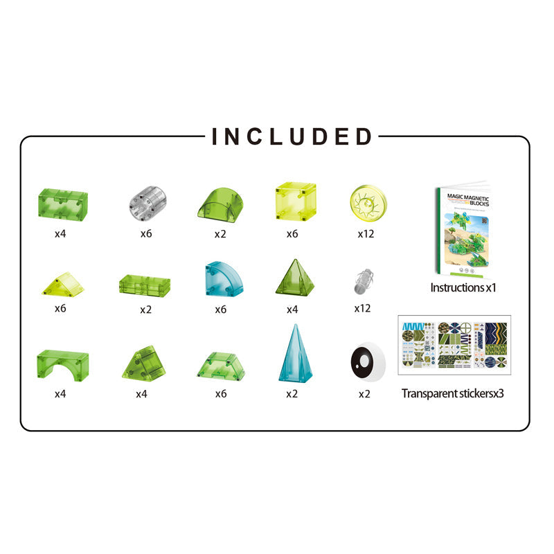 78Pcs Magnetic Blocks
