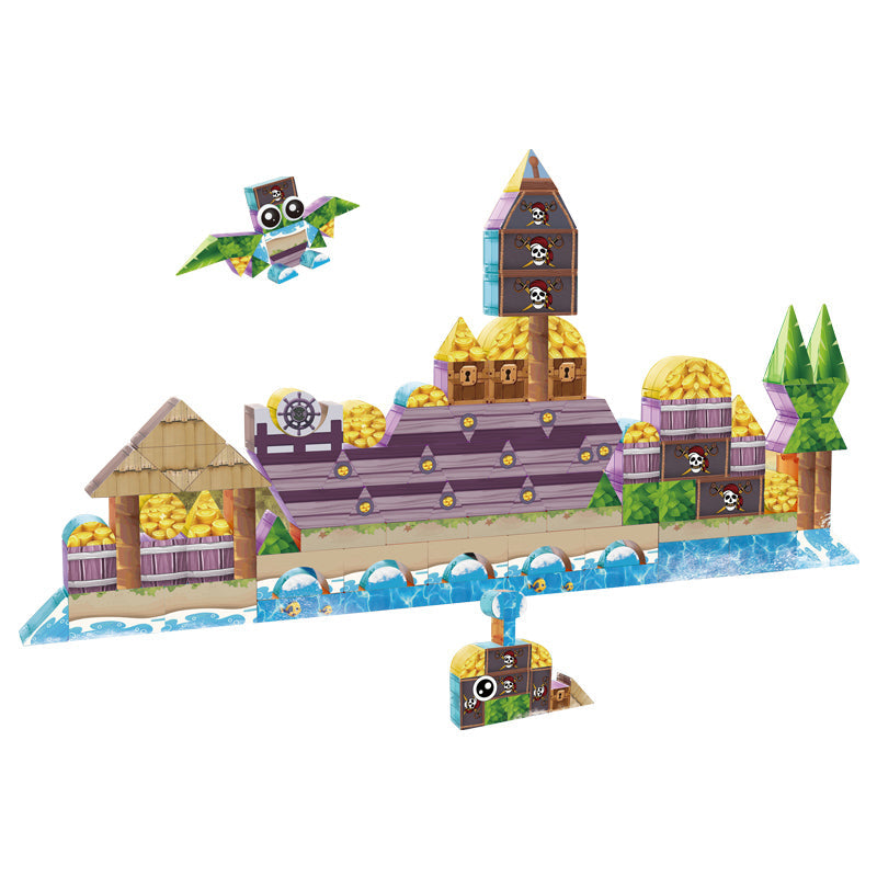 120Pcs Magnetic Blocks
