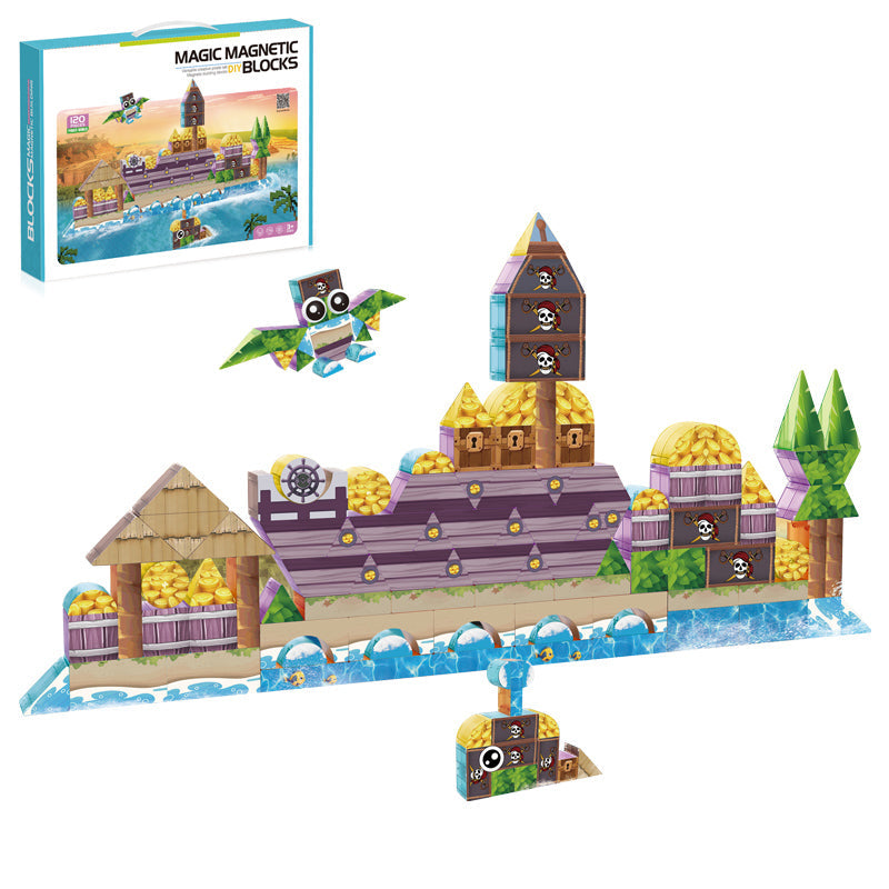 120Pcs Magnetic Blocks