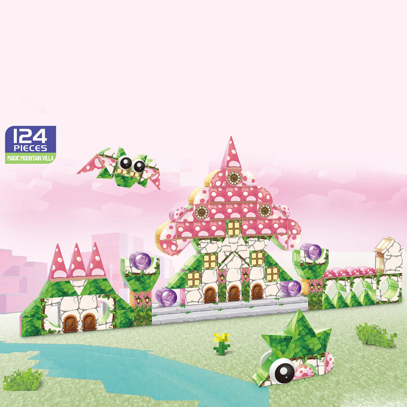 124Pcs Magnetic Blocks