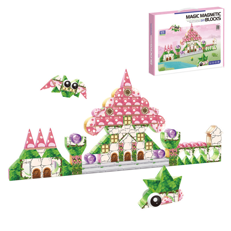 124Pcs Magnetic Blocks