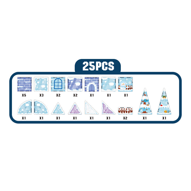 25Pcs Magnetic Blocks
