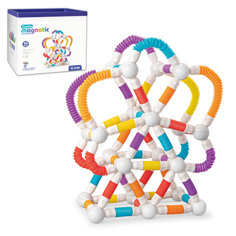 86Pcs Magnetic Tube Blocks