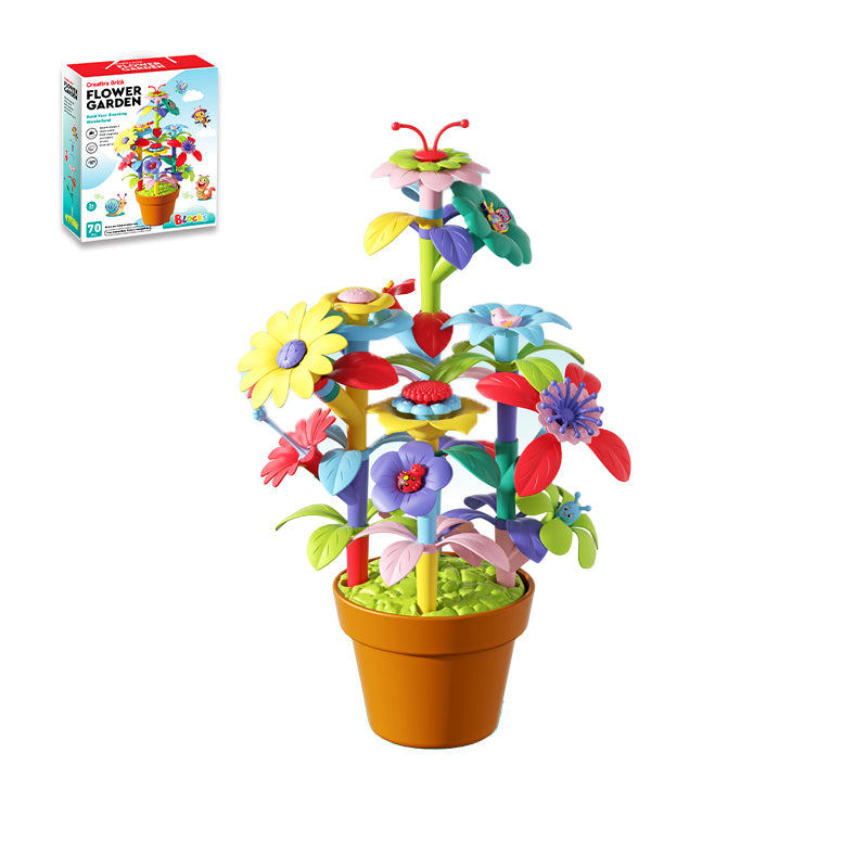 70Pcs Building Blocks Flower