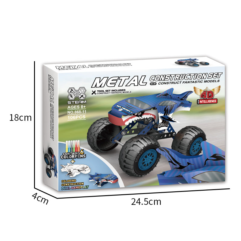 106Pcs Metal Blocks