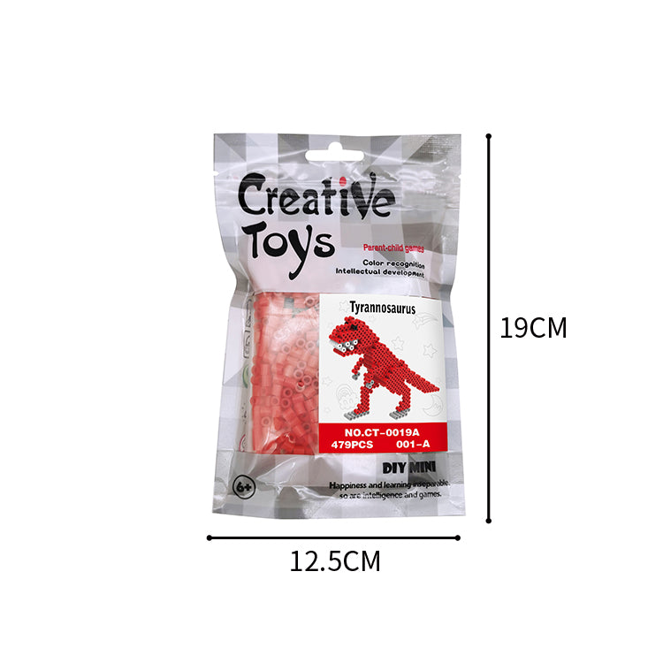 6 Styles Dinosaur Ironing Beads