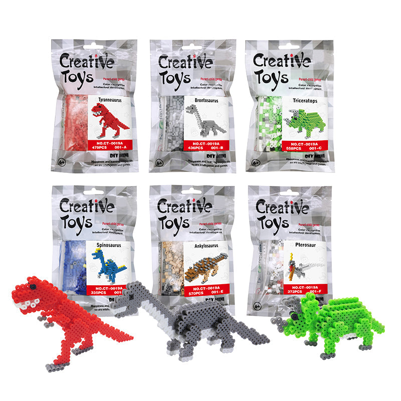 6 Styles Dinosaur Ironing Beads