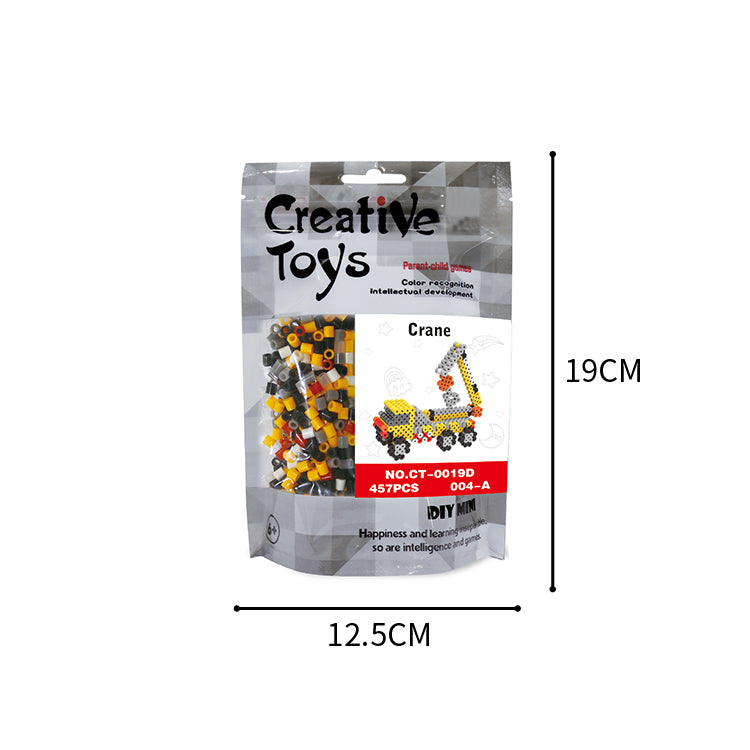 6 Styles Engineering Vehicles Ironing Beads