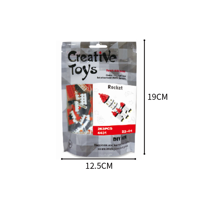 6 Types Space DIY Micro Building Blocks