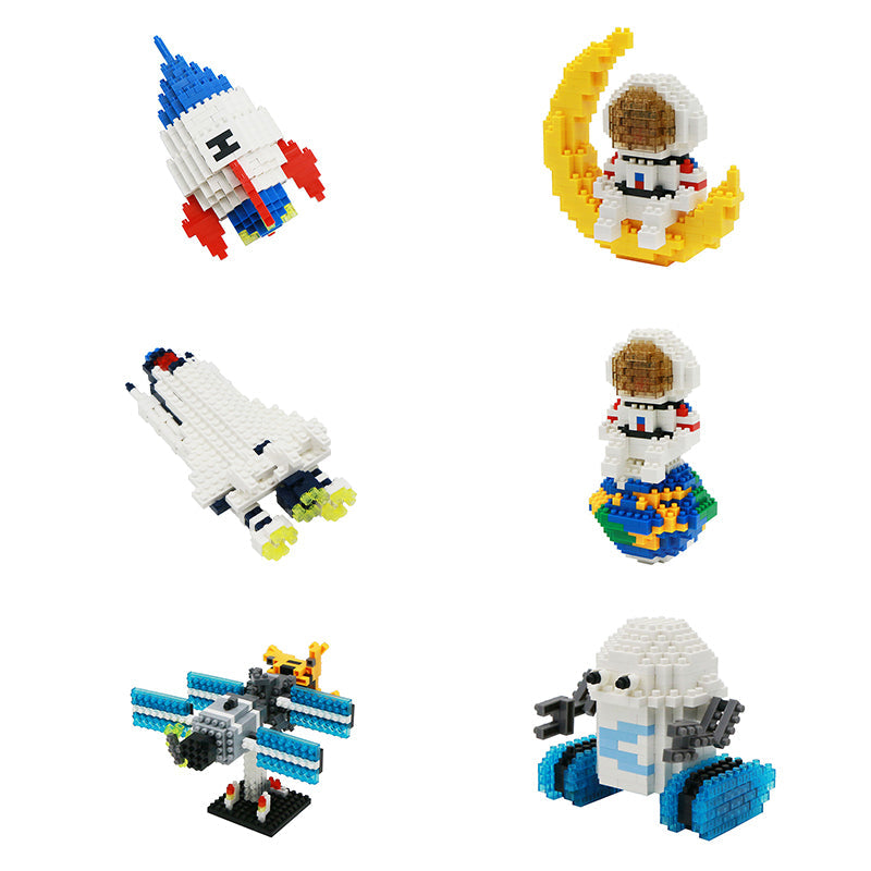六款大太空微颗粒积木/平均颗粒数305pcs