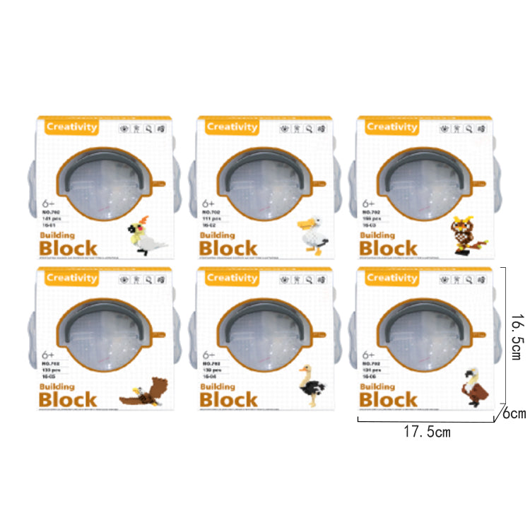 6 Types Bird DIY Small Building Blocks