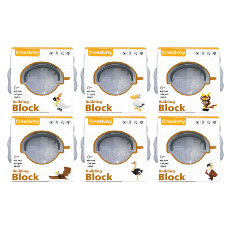 6 Types Bird DIY Small Building Blocks