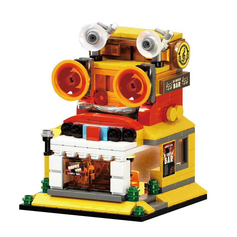 391PCS Music Bar Street View DIY Building Blocks