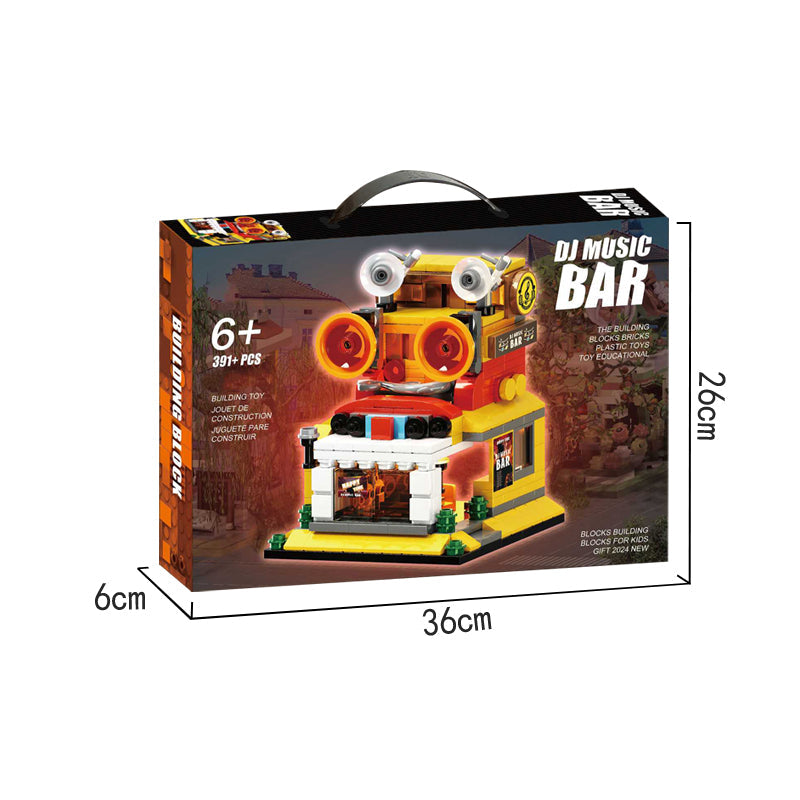391PCS Music Bar Street View DIY Building Blocks