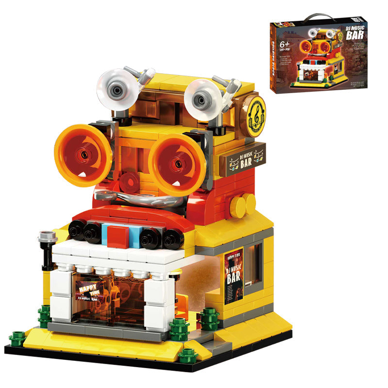 391PCS Music Bar Street View DIY Building Blocks