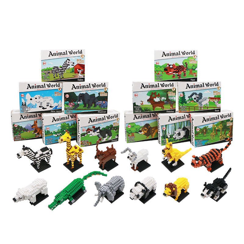 12 Types Animal Micro Building Blocks