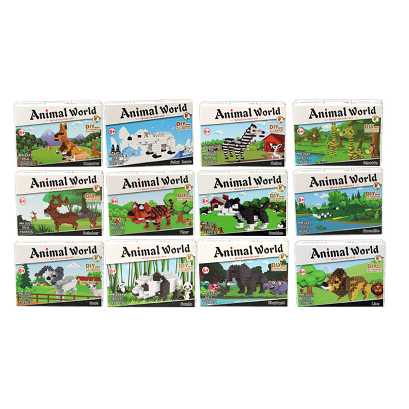 12 Types Animal Micro Building Blocks