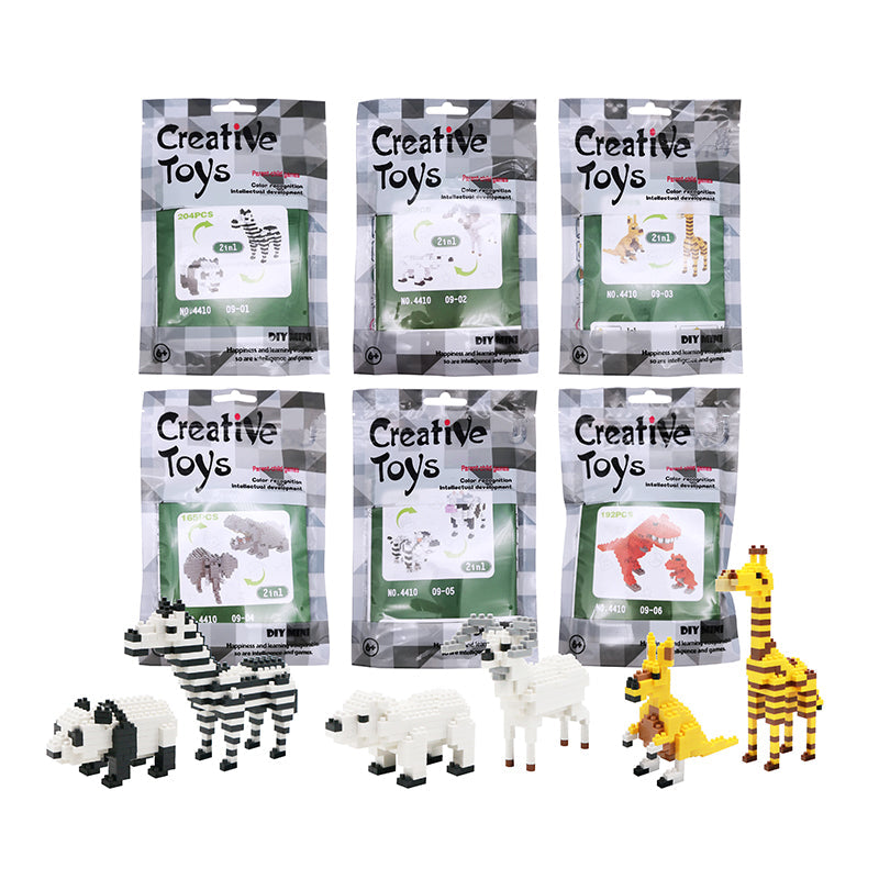 6 Types 2 In 1 DIY Micro Building Blocks