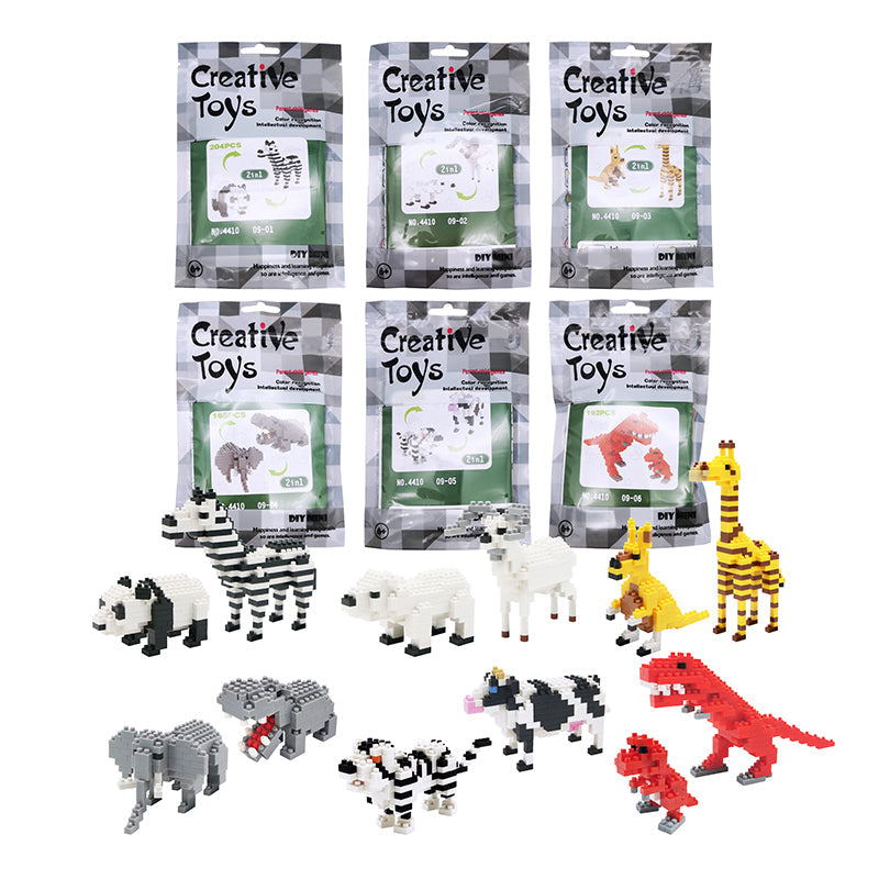 6 Types 2 In 1 DIY Micro Building Blocks