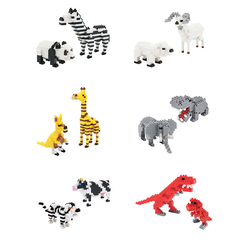 6 Types 2 In 1 DIY Micro Building Blocks