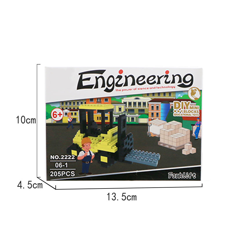 6 Types Engineering DIY Micro Building Blocks