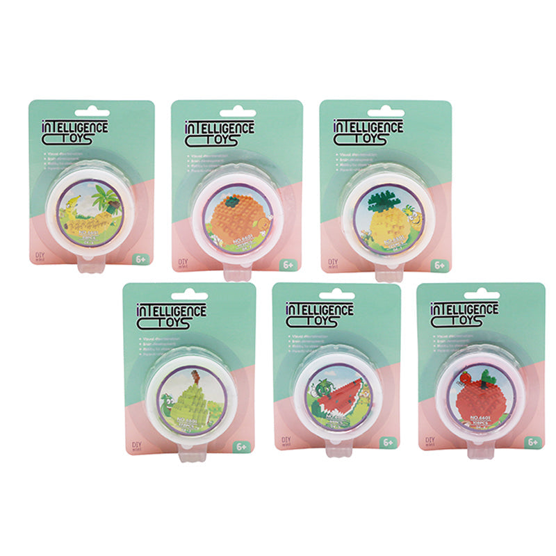 6 Types Fruit DIY Micro Building Blocks