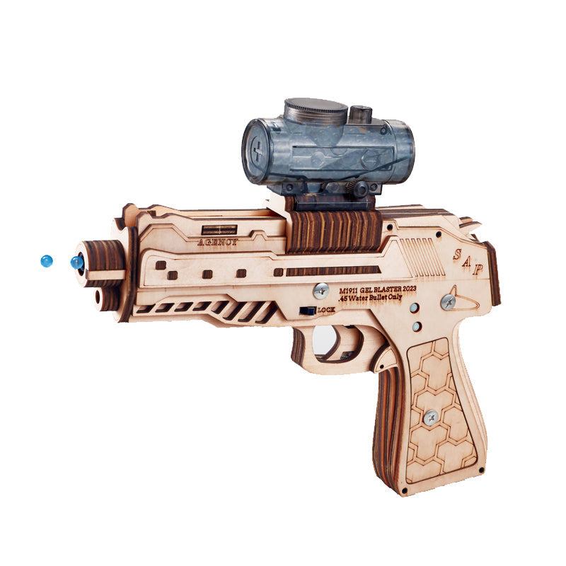 DIY 3D Wooden Assembly Water Gun Jigsaw Puzzle