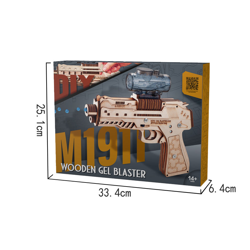 DIY 3D Wooden Assembly Water Gun Jigsaw Puzzle