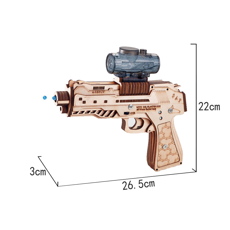 DIY 3D Wooden Assembly Water Gun Jigsaw Puzzle