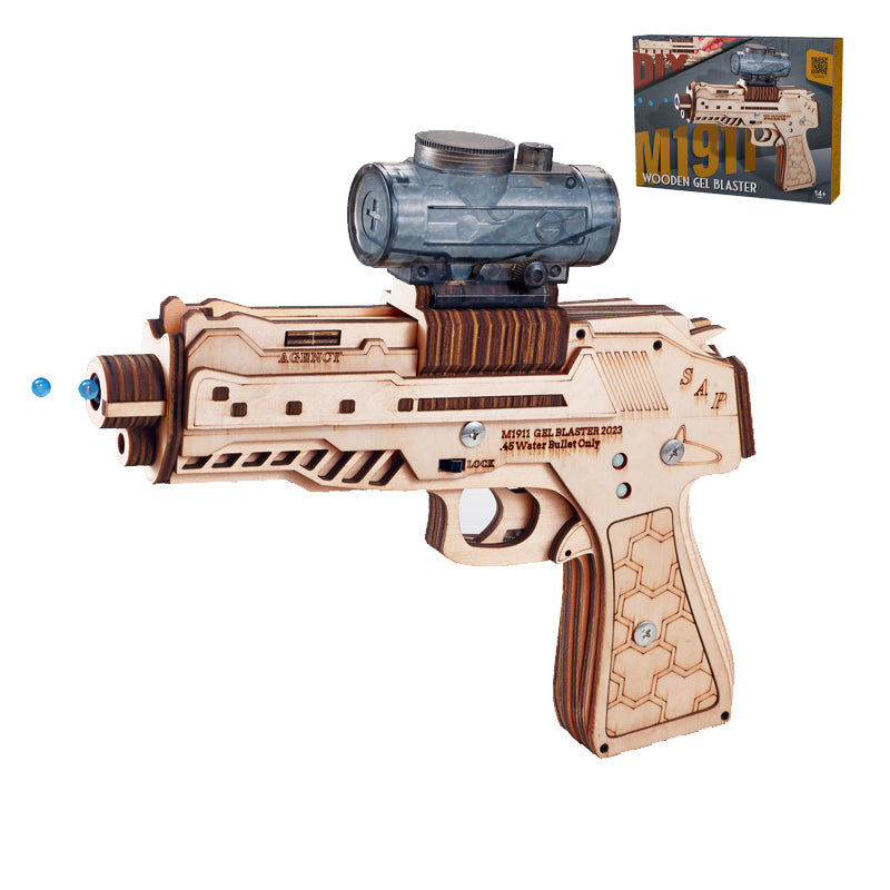 DIY 3D Wooden Assembly Water Gun Jigsaw Puzzle