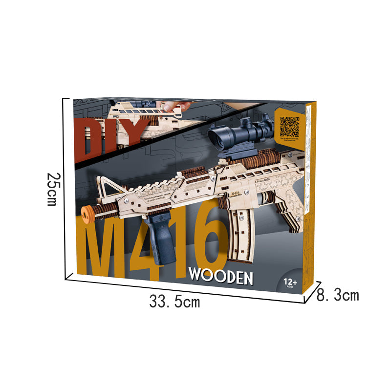 DIY 3D Wooden Assembly Water Gun Jigsaw Puzzle