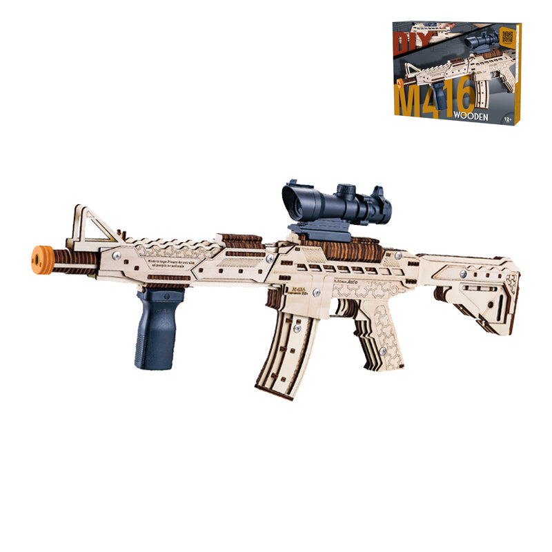 DIY 3D Wooden Assembly Water Gun Jigsaw Puzzle