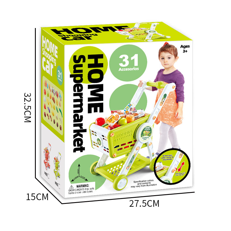 Shopping Cart + Fruit Set