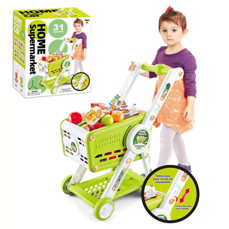 Shopping Cart + Fruit Set