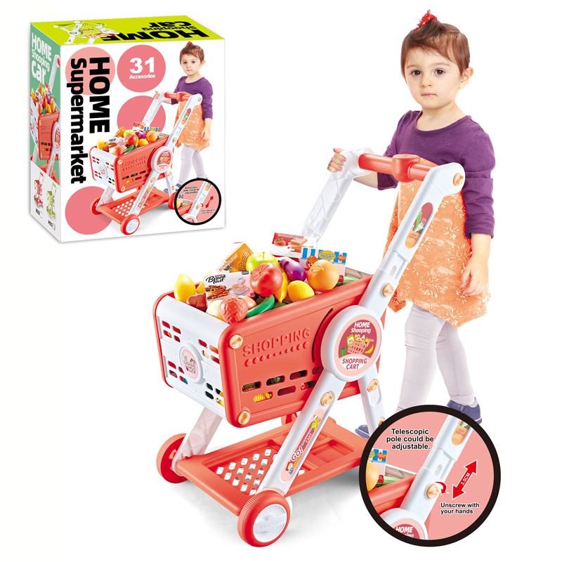 Shopping Cart + Fruit Set