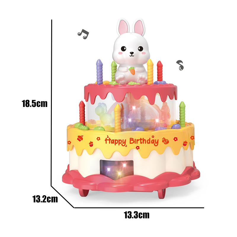 B/O Bump And Go Cake With Light And Music 2-C Ass'D