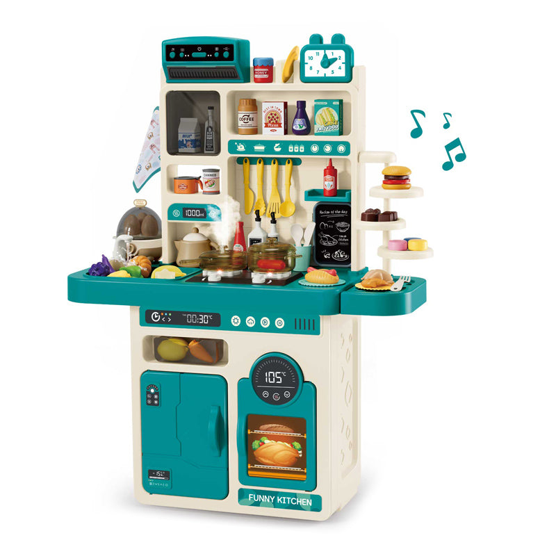 95Cm Kitchen Set With Light And Music 93Pcs