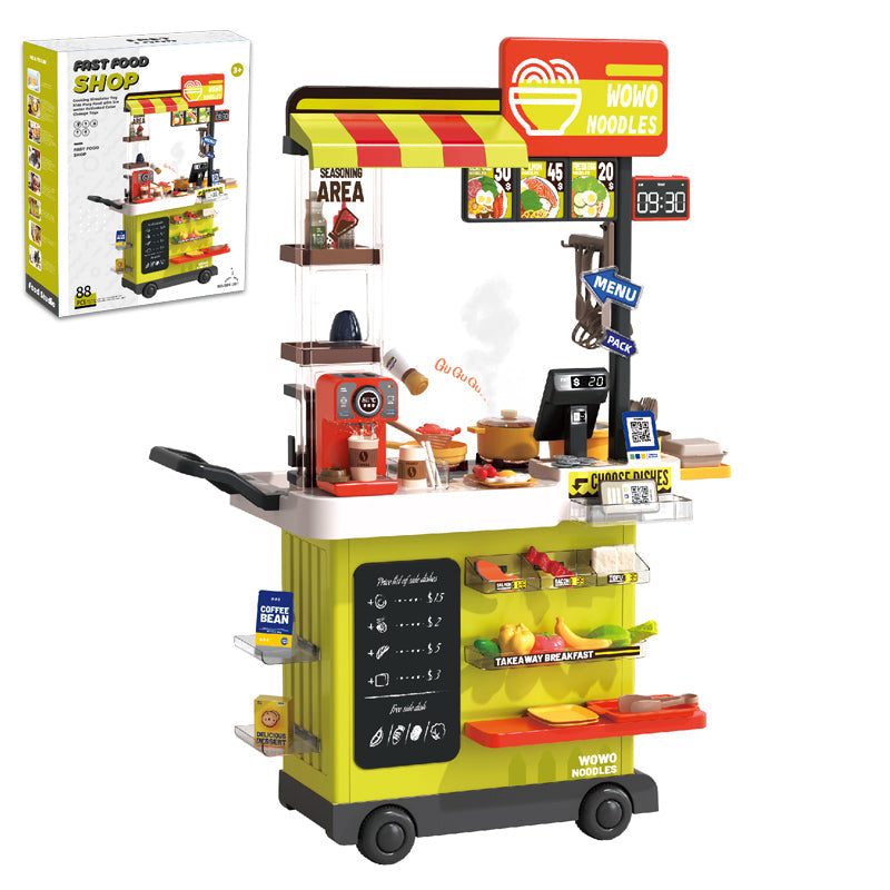 102Cm Fast Food Shop With Light And Sound(88 Pieces)