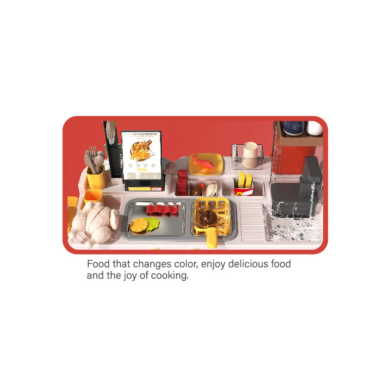 102Cm Fried Chichen Shop With Light And Sound(82 Pieces)