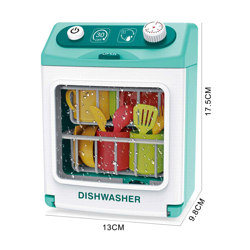 Electric Dishwasher Kitchen Pretend Play Toys With Light Music
