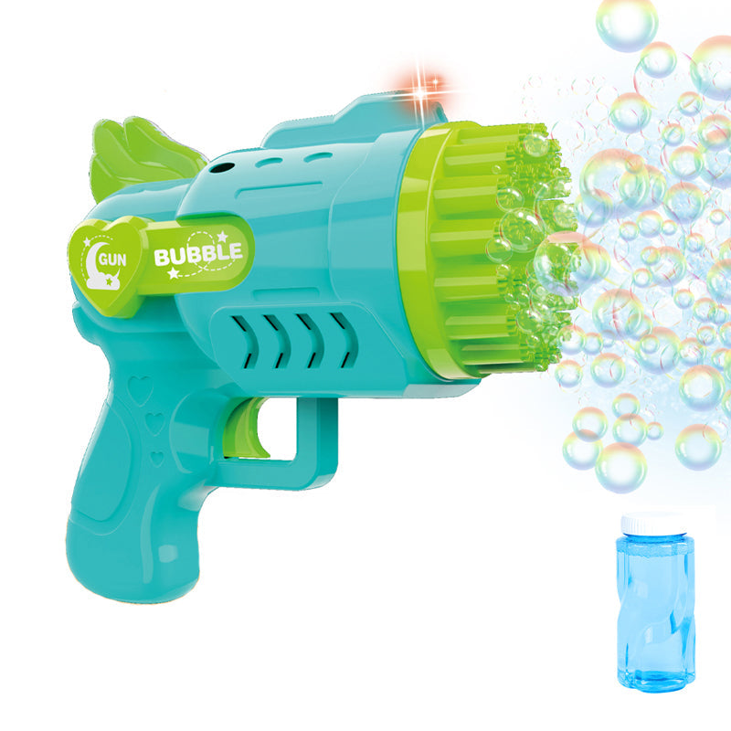 B/O Bubble Gun With Light 2-C Ass'D