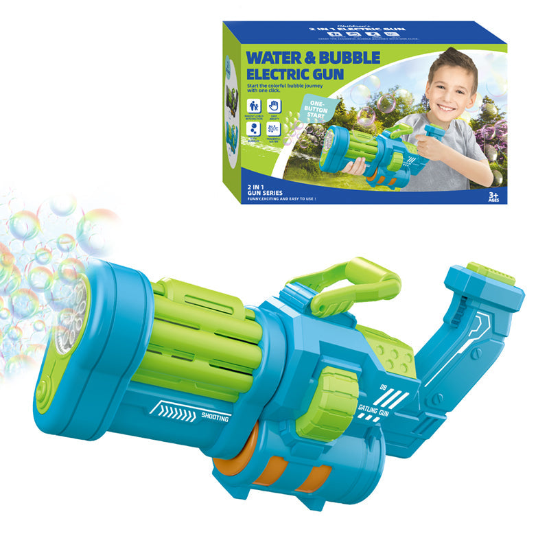 2 In 1 B/O Bubble Gun 2-C Ass'D