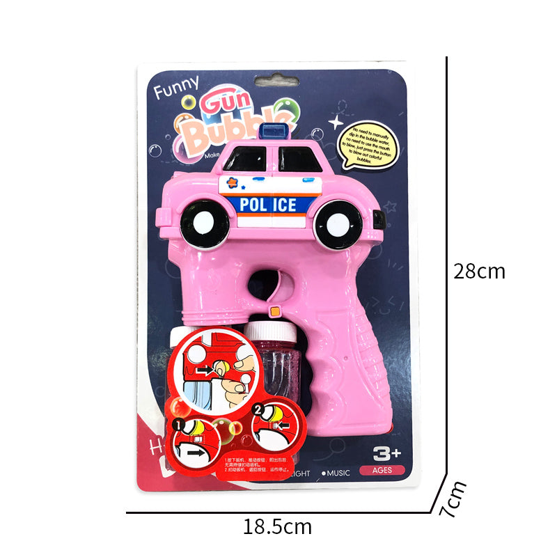 B/O Bubble Gun With Light And Music 2-C Ass'D