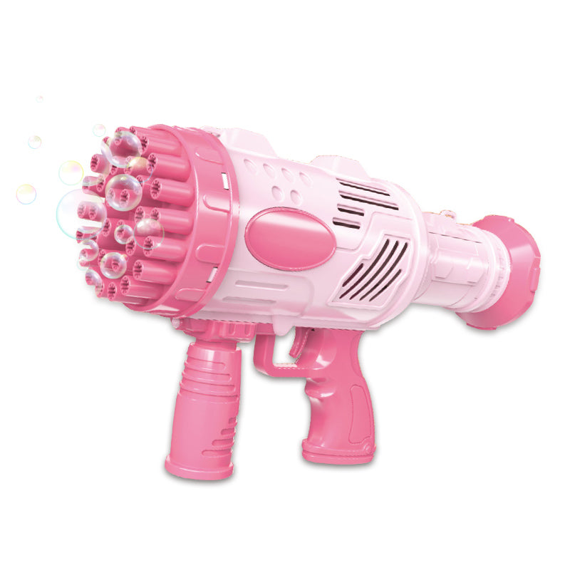 B/O Bubble Gun With Light 2-C Ass'D