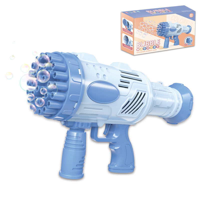 B/O Bubble Gun With Light 2-C Ass'D