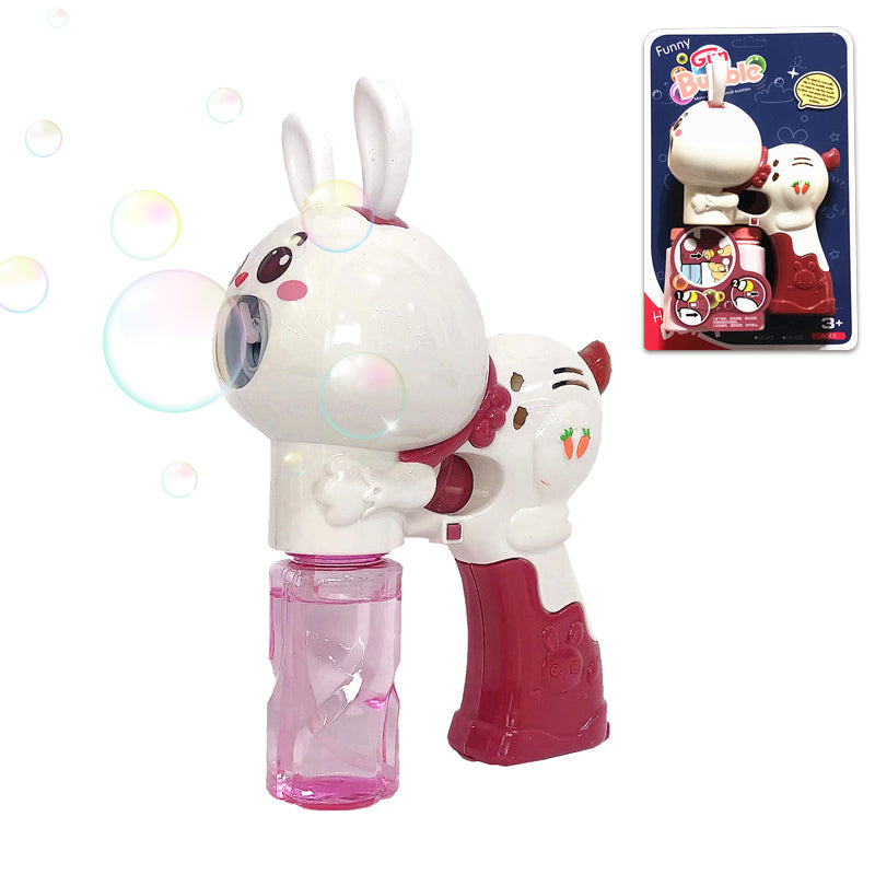 B/O Bubble Gun With Light And Music 2-C Ass'D