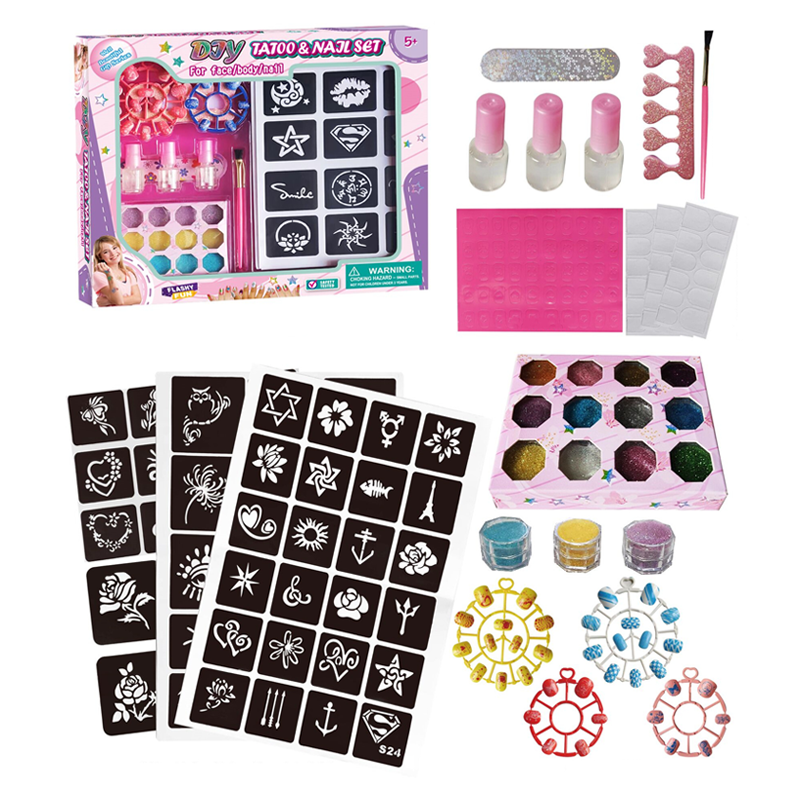 Diy Sticker Nail Makeup Toys