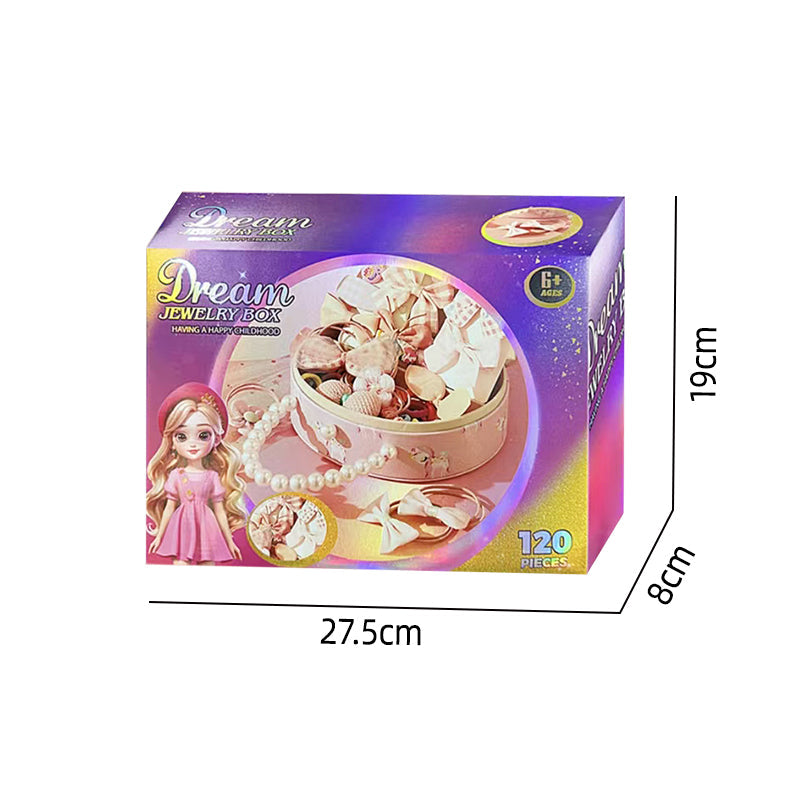 独角兽珍珠奶卡首饰盒套装/132PCS